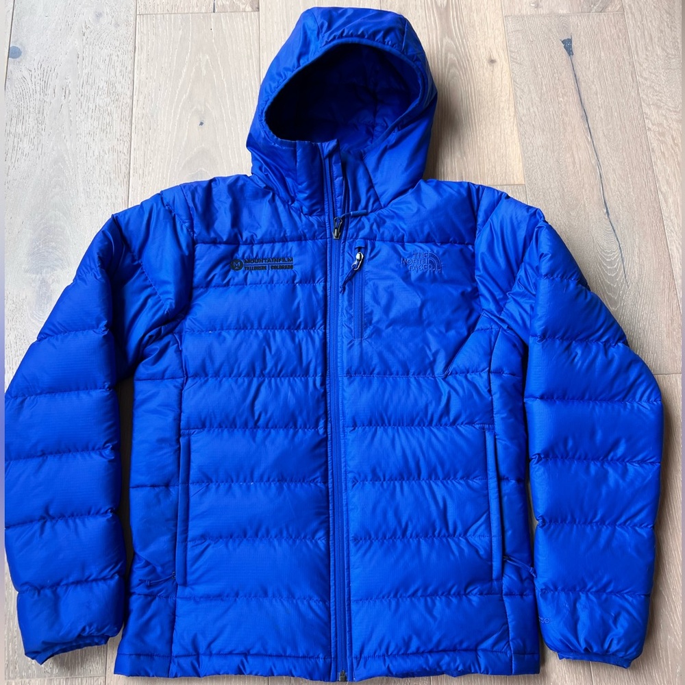 The North Face blue puffy